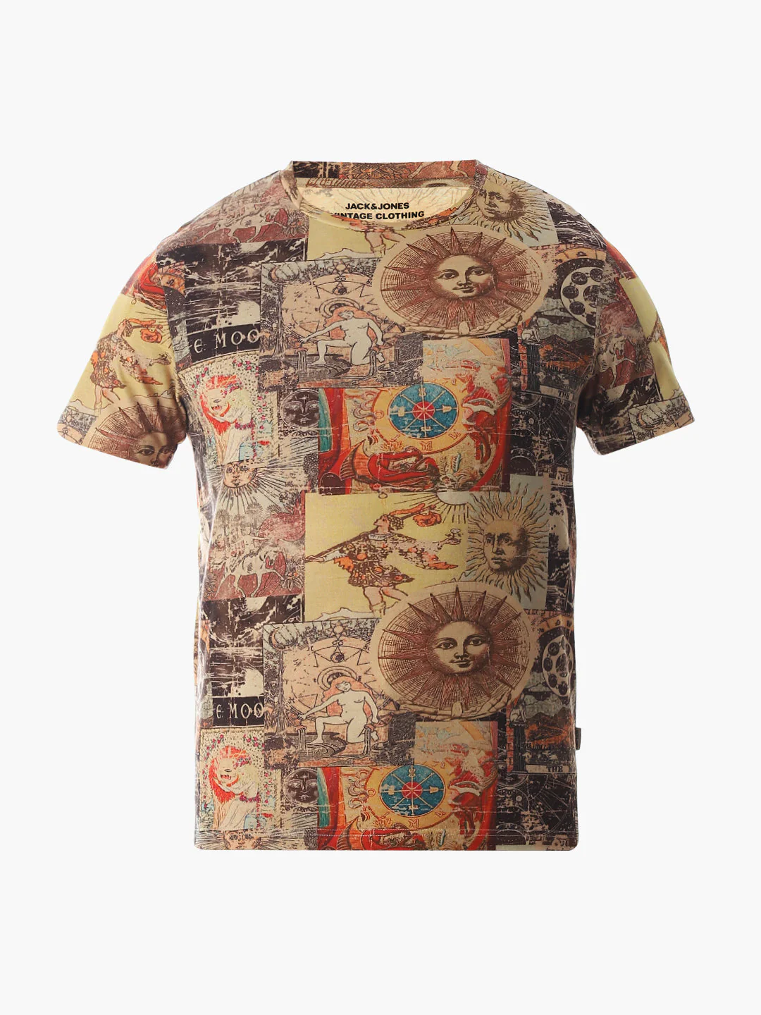 Brown Graphic Print Cotton T-shirt - Image 7