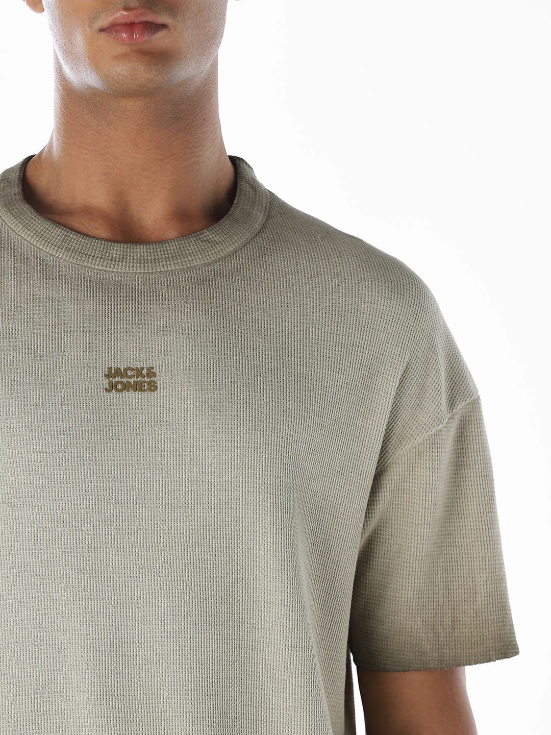 Washed Cotton Crew Neck T-shirt - Image 5