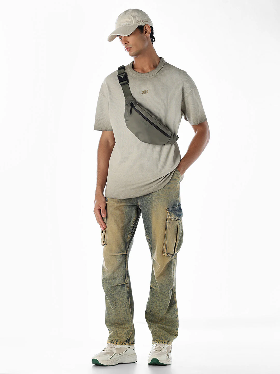 Washed Cotton Crew Neck T-shirt - Image 6