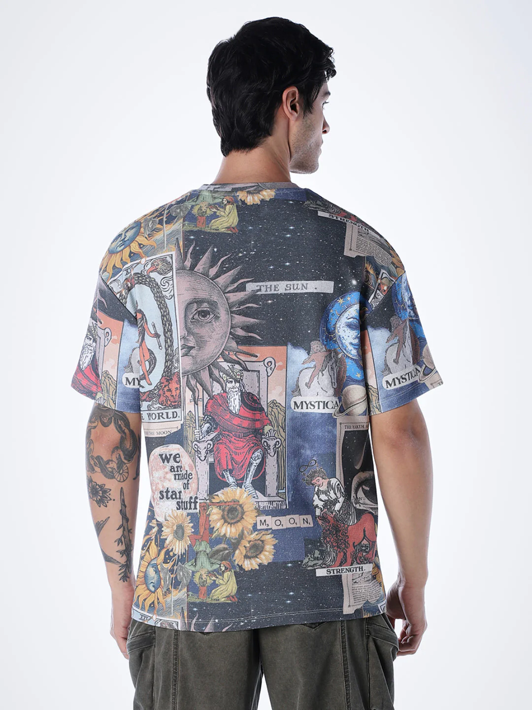 Printed Crew Neck Oversized T-shirt - Image 4