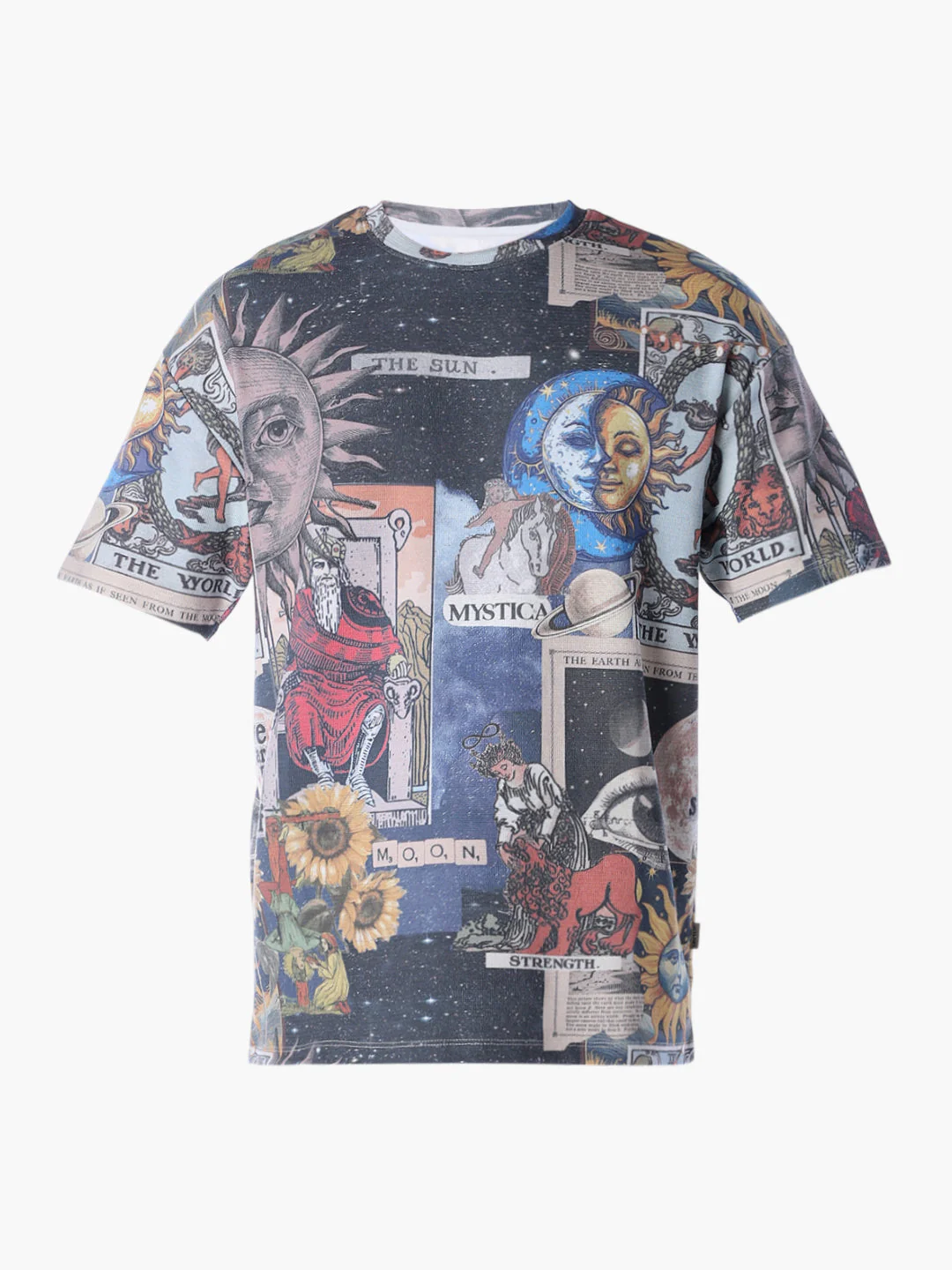 Printed Crew Neck Oversized T-shirt - Image 7