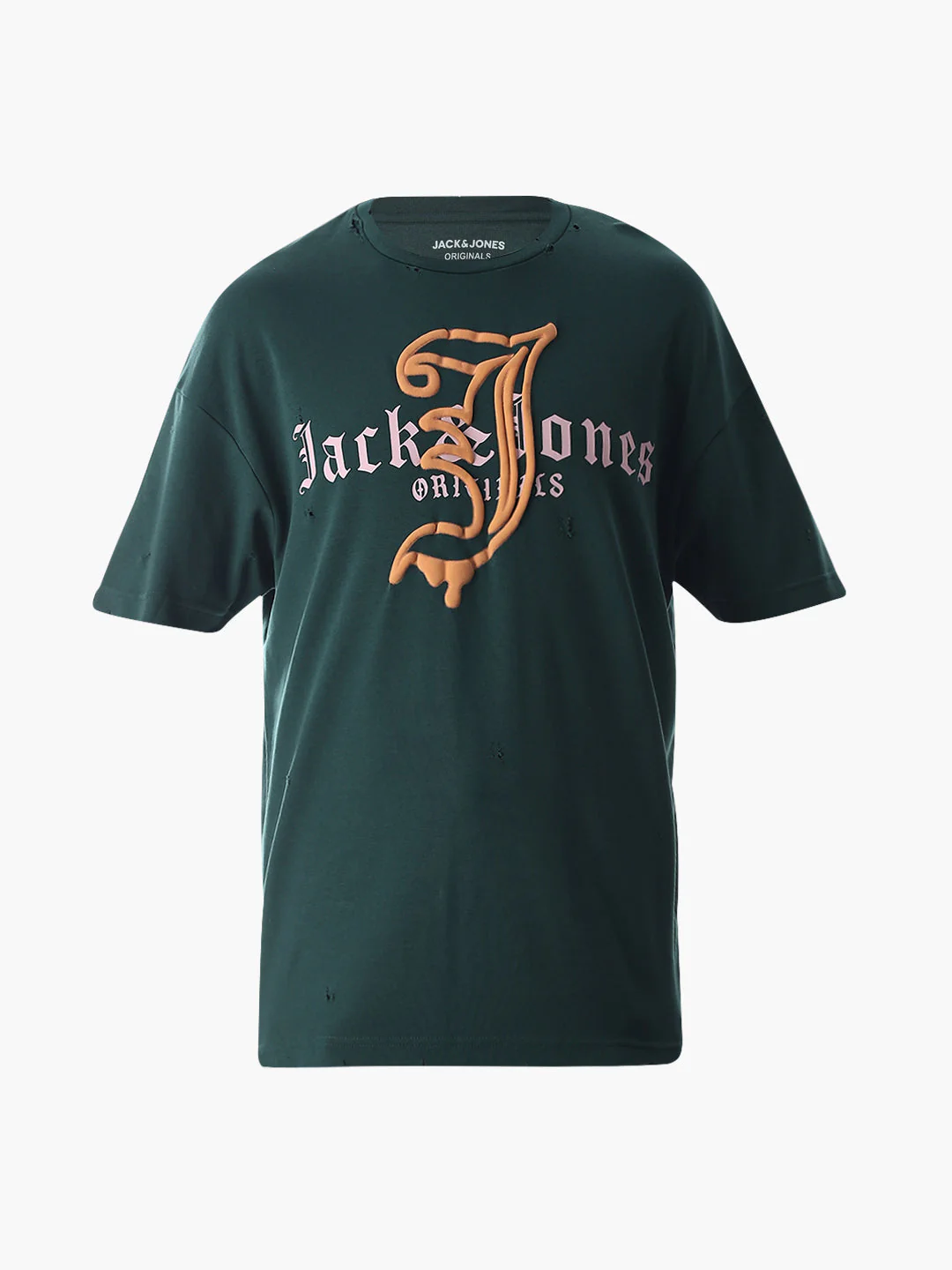Green Logo Print Boxy Fit T-shirt - Image 7