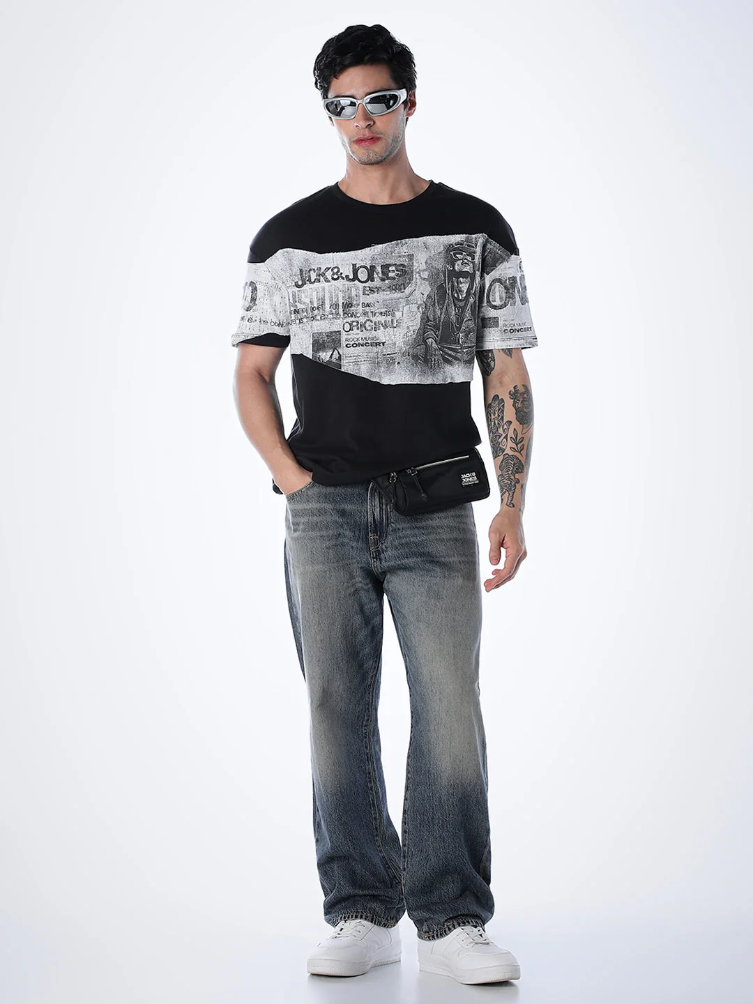 Patchwork Cotton Oversized T-shirt - Image 6