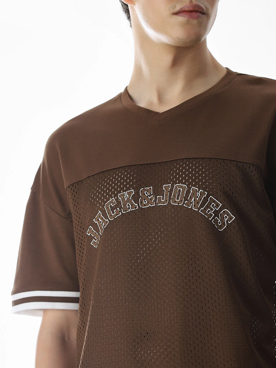 Brown Varsity Boxy Fit T-shirt - Image 5