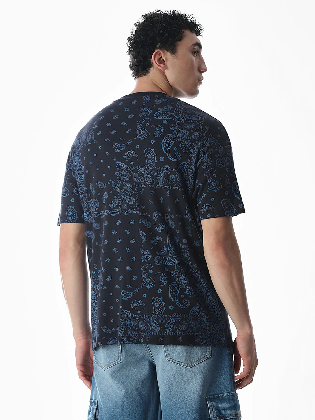 Embroidered Cotton Boxy Fit T-shirt - Image 4