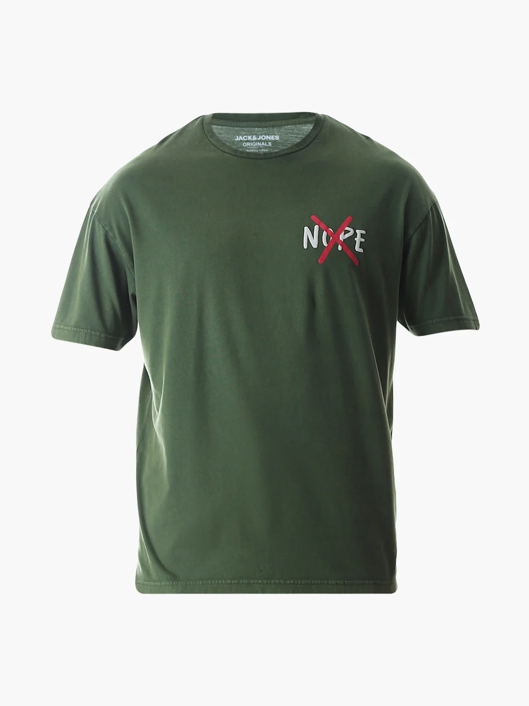 Green Slogan Print Boxy Fit T-shirt - Image 7