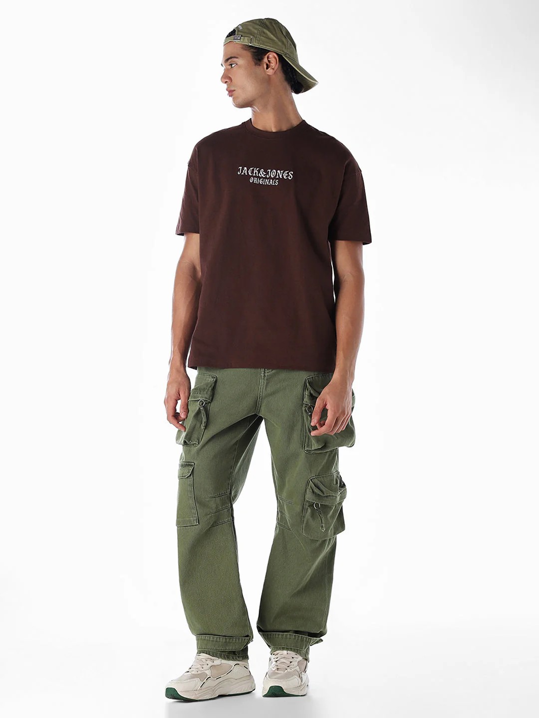 Embroidered Text Oversized T-shirt - Image 6