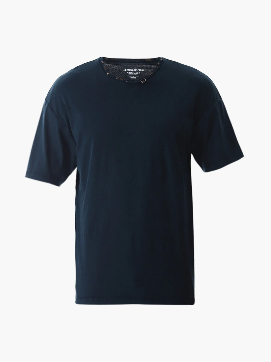 Blue Embellished Collar T-shirt - Image 7
