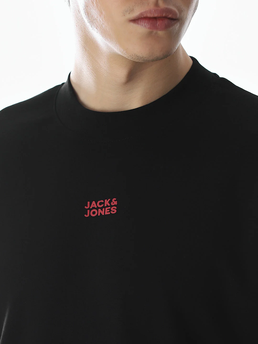 Black Logo Print Oversized T-shirt - Image 5