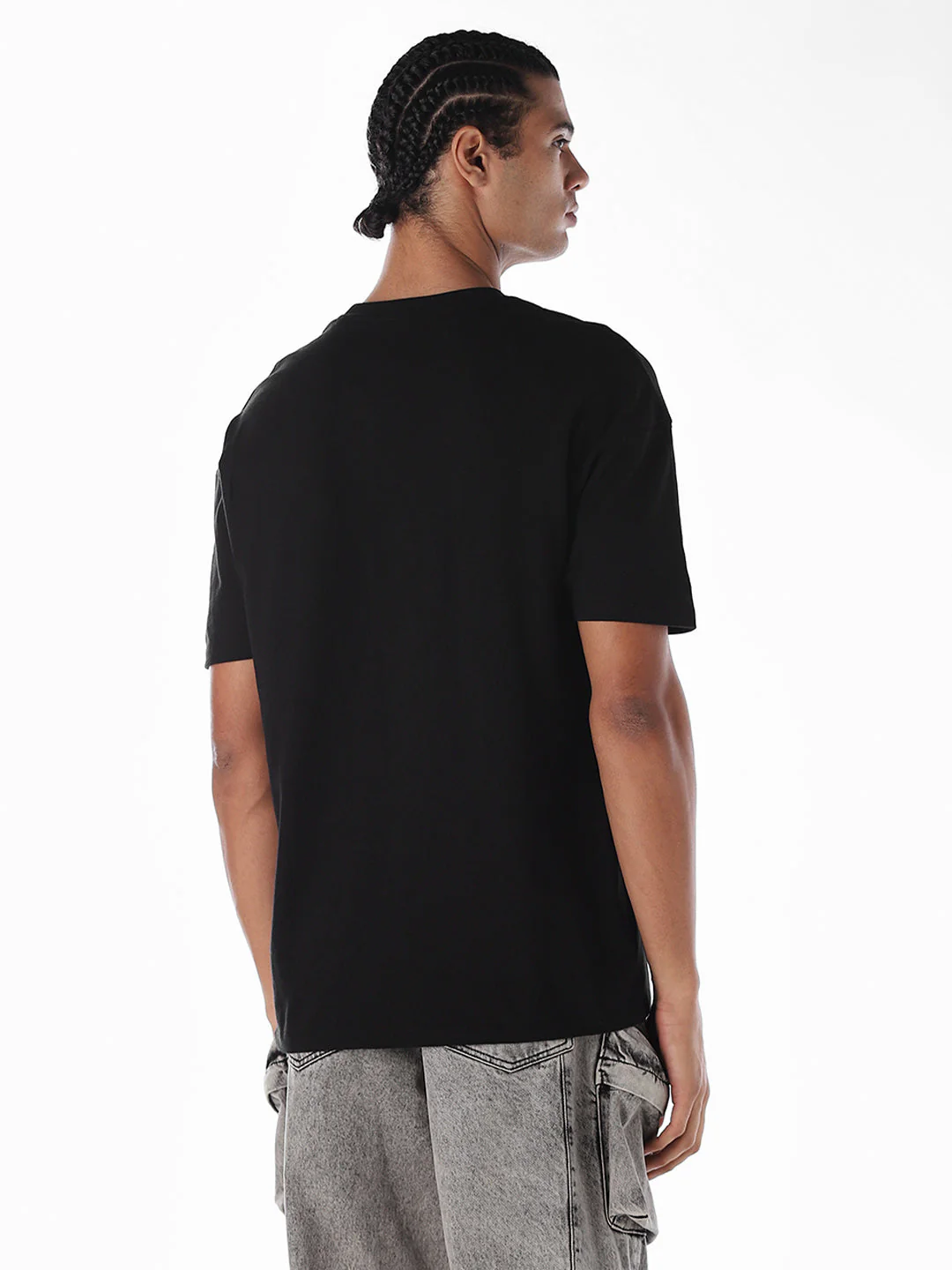 Embroidered Print Oversized T-shirt - Image 4