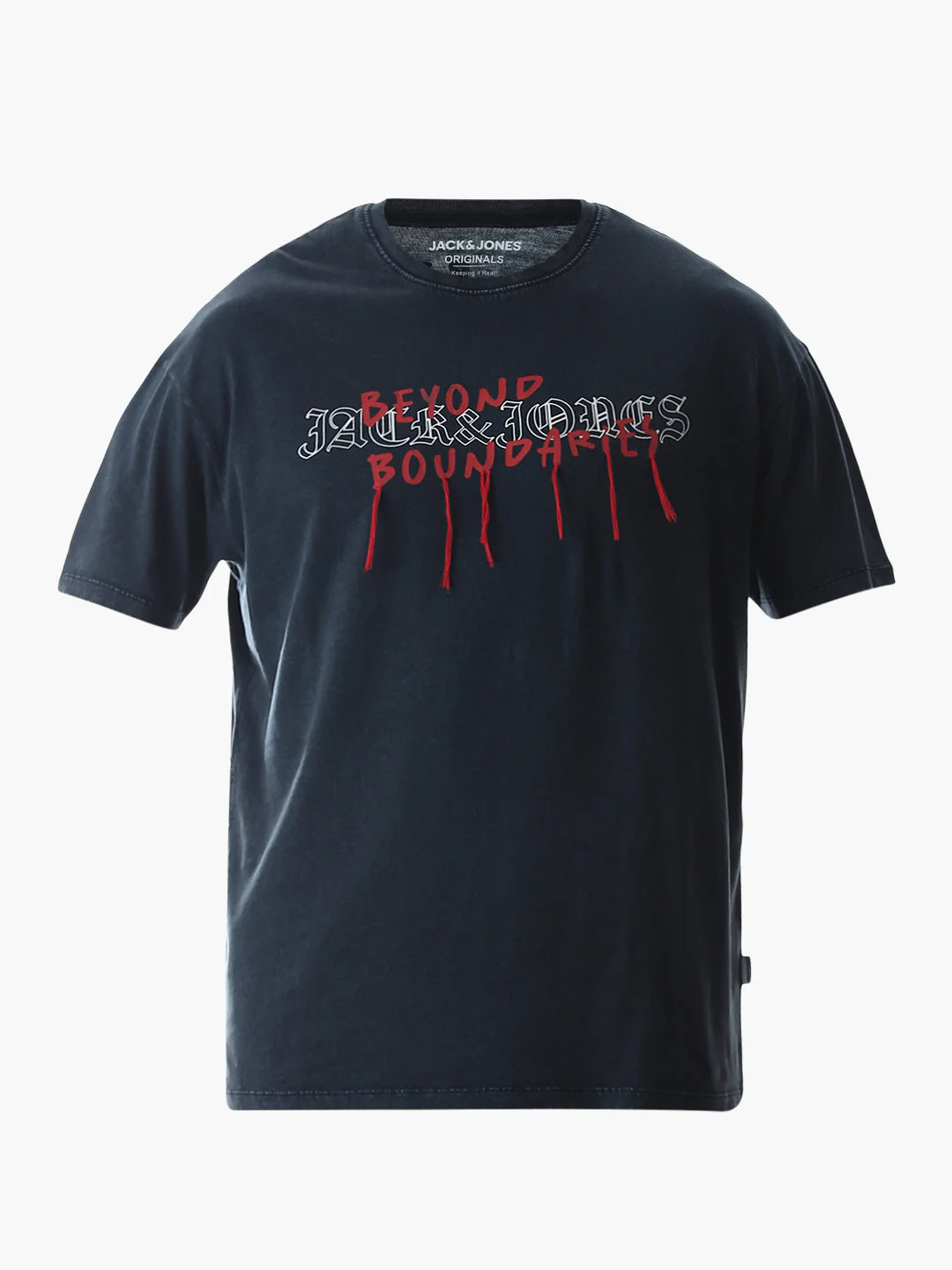 Blue Logo Text Boxy Fit T-shirt - Image 7