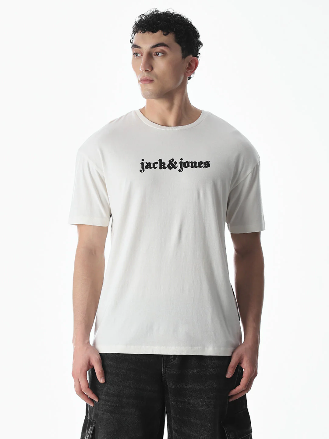 Typographic Print Oversized T-shirt - Image 2