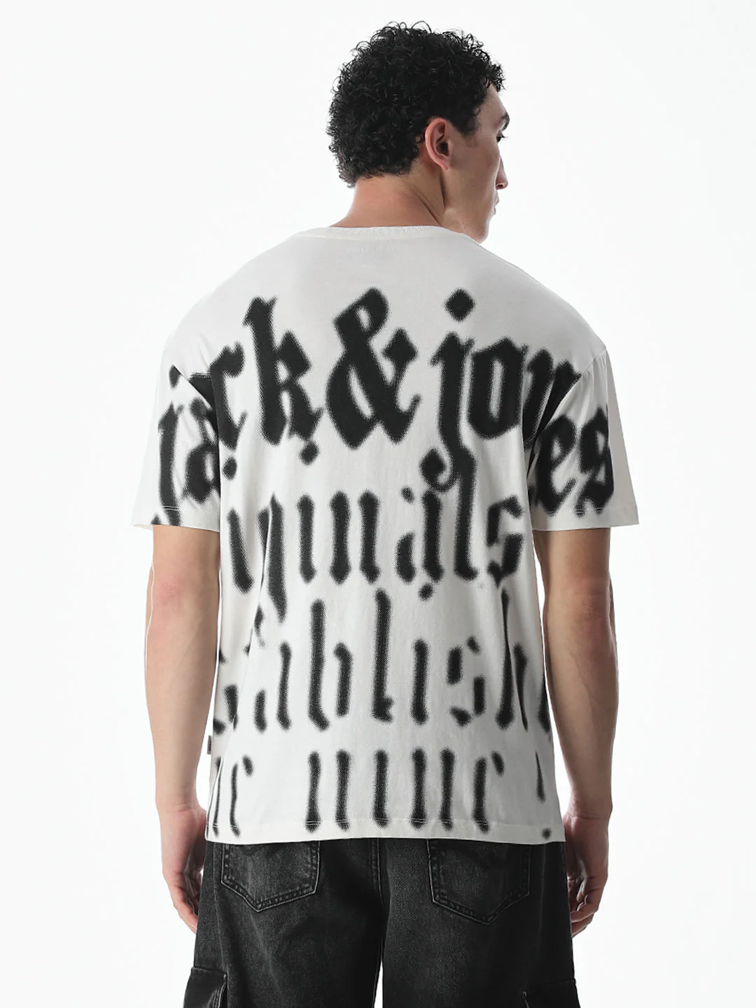 Typographic Print Oversized T-shirt - Image 4