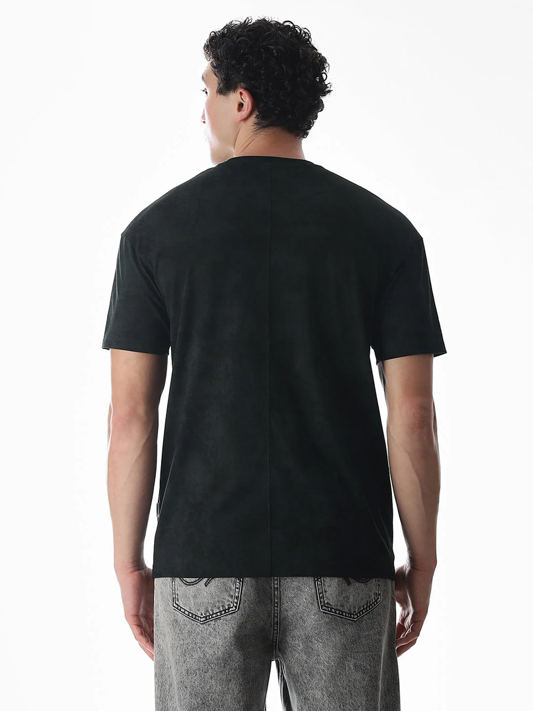 Black Cotton Oversized T-shirt - Image 4