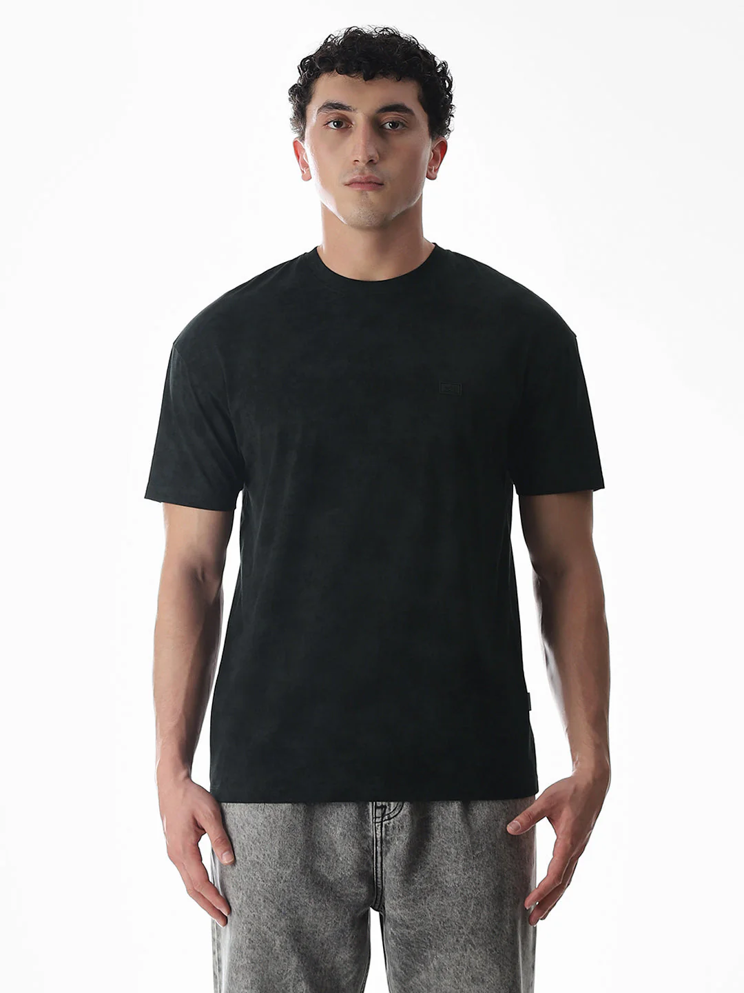 Black Cotton Oversized T-shirt - Image 8