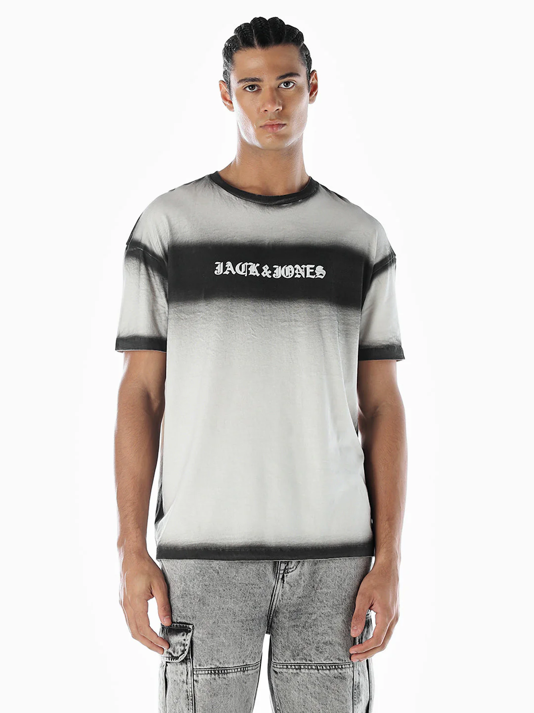 Printed Crew Neck Cotton T-Shirt - Image 2