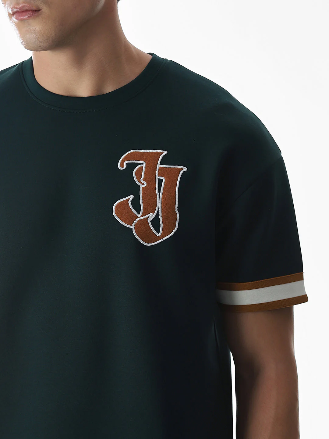 Green Varsity Drop Shoulder T-shirt - Image 5