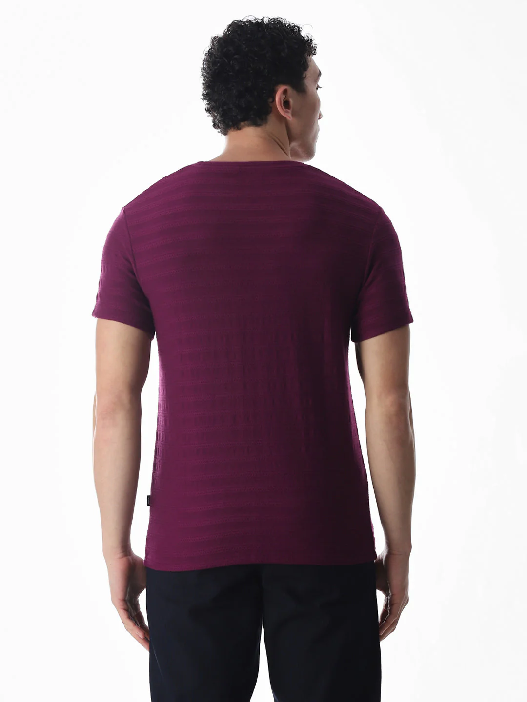 Jacquard Cotton T-shirt - Image 4