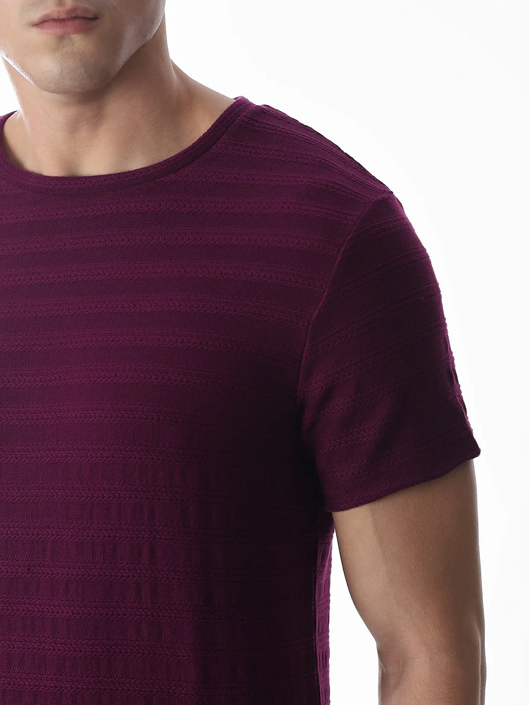 Jacquard Cotton T-shirt - Image 5