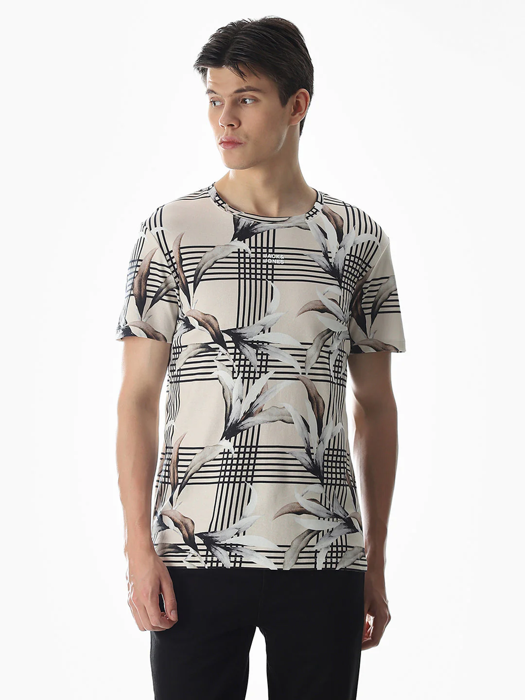 Printed Crew Neck T-shirt - Image 2