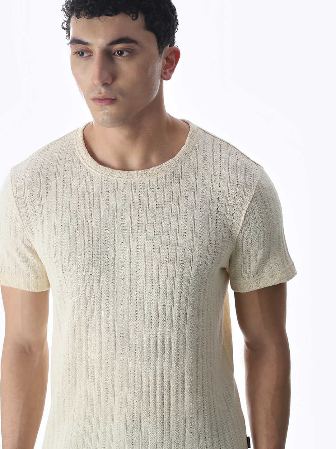 Jacquard Cotton T-shirt - Image 5