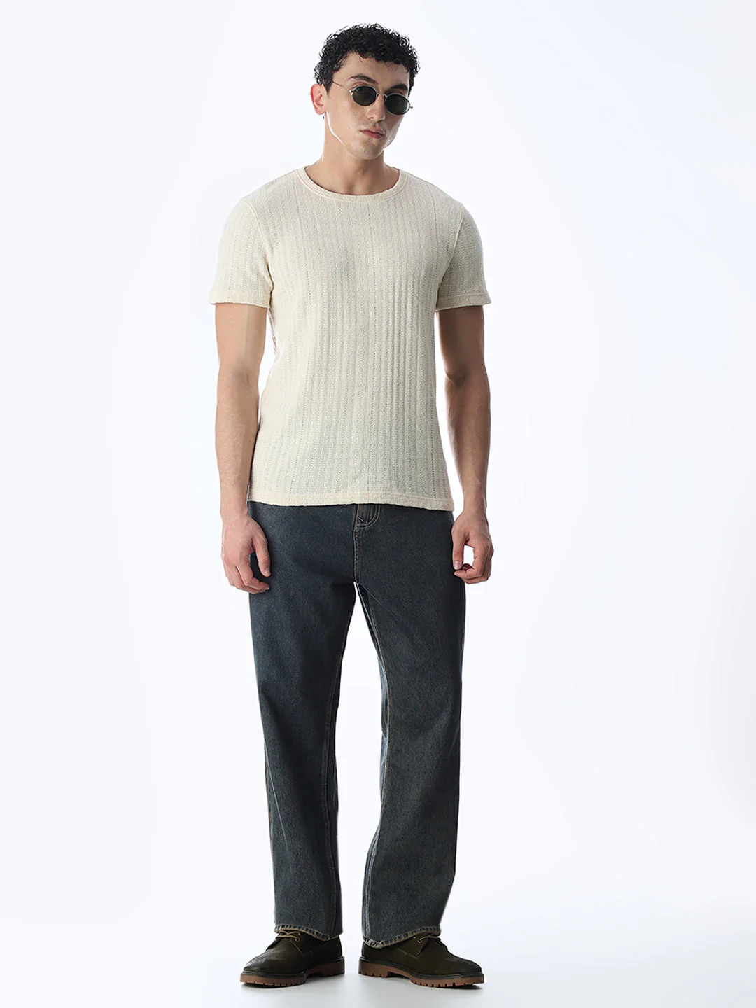 Jacquard Cotton T-shirt - Image 6
