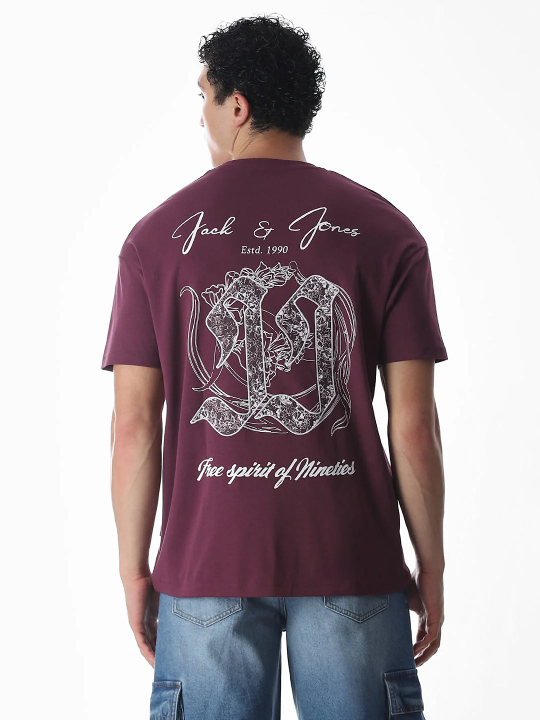 Typographic Logo Print Oversized T-shirt - Image 4