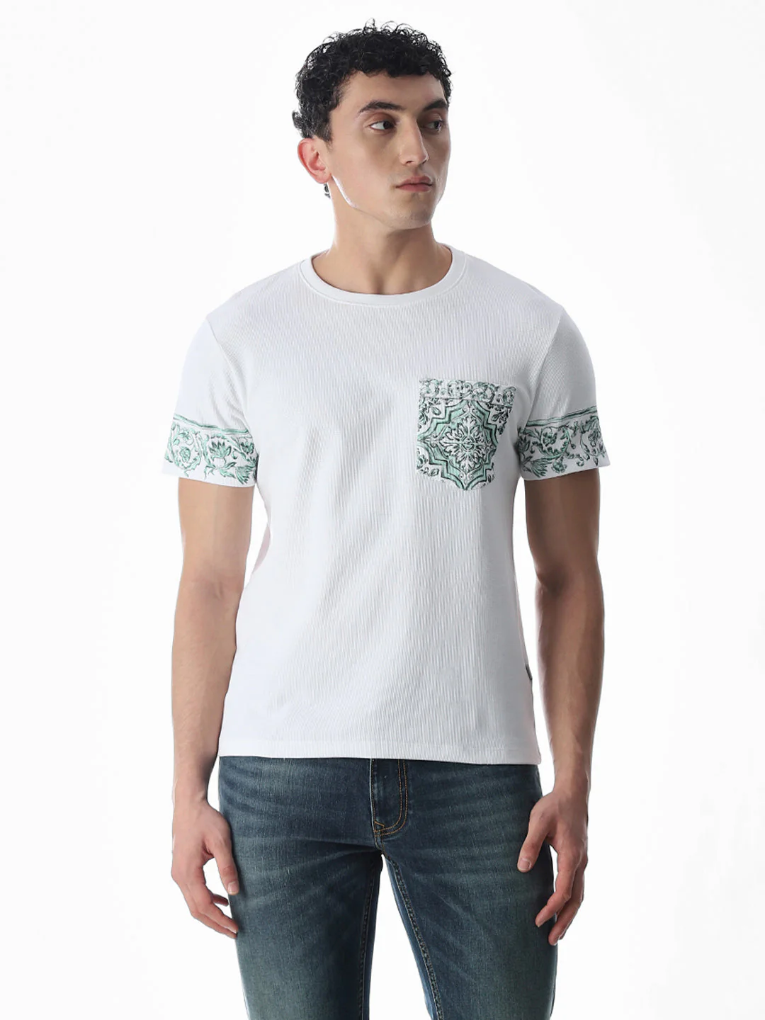 Printed Pocket Cotton T-shirt - Image 2
