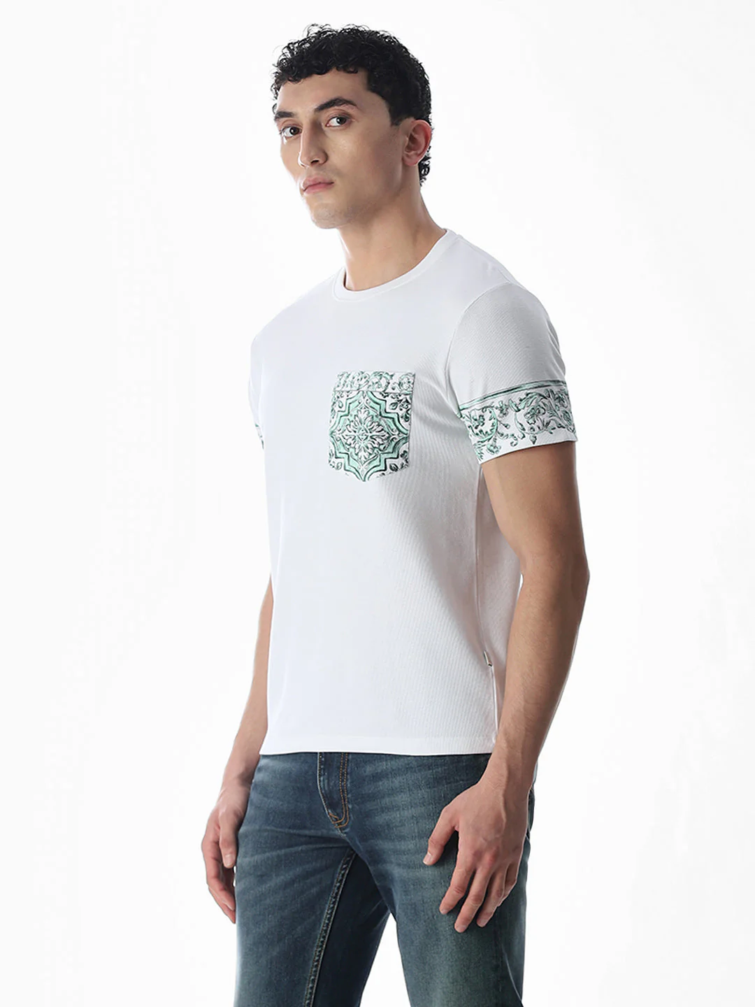 Printed Pocket Cotton T-shirt - Image 3