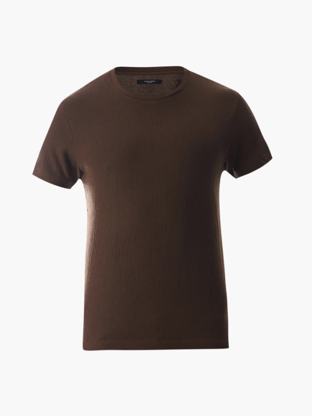 Dark Brown Crew Neck T-shirt - Image 7