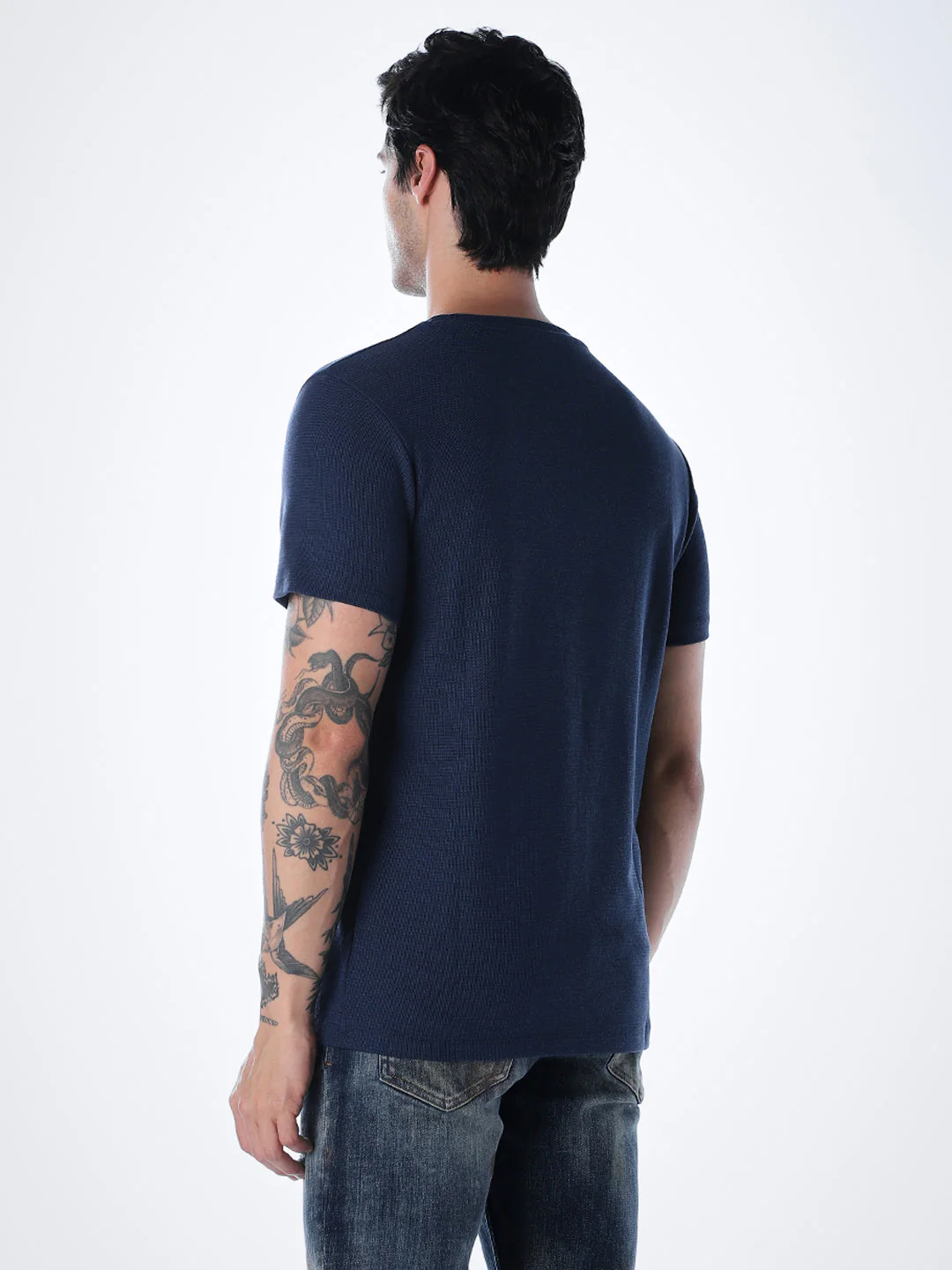 Jacquard Print Pocket T-shirt - Image 4