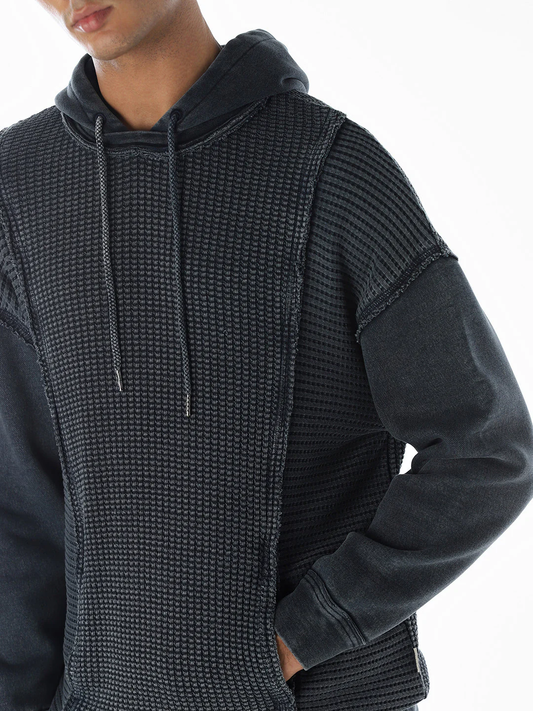 Cut & Sew Hooded Sweatshirt - Image 5