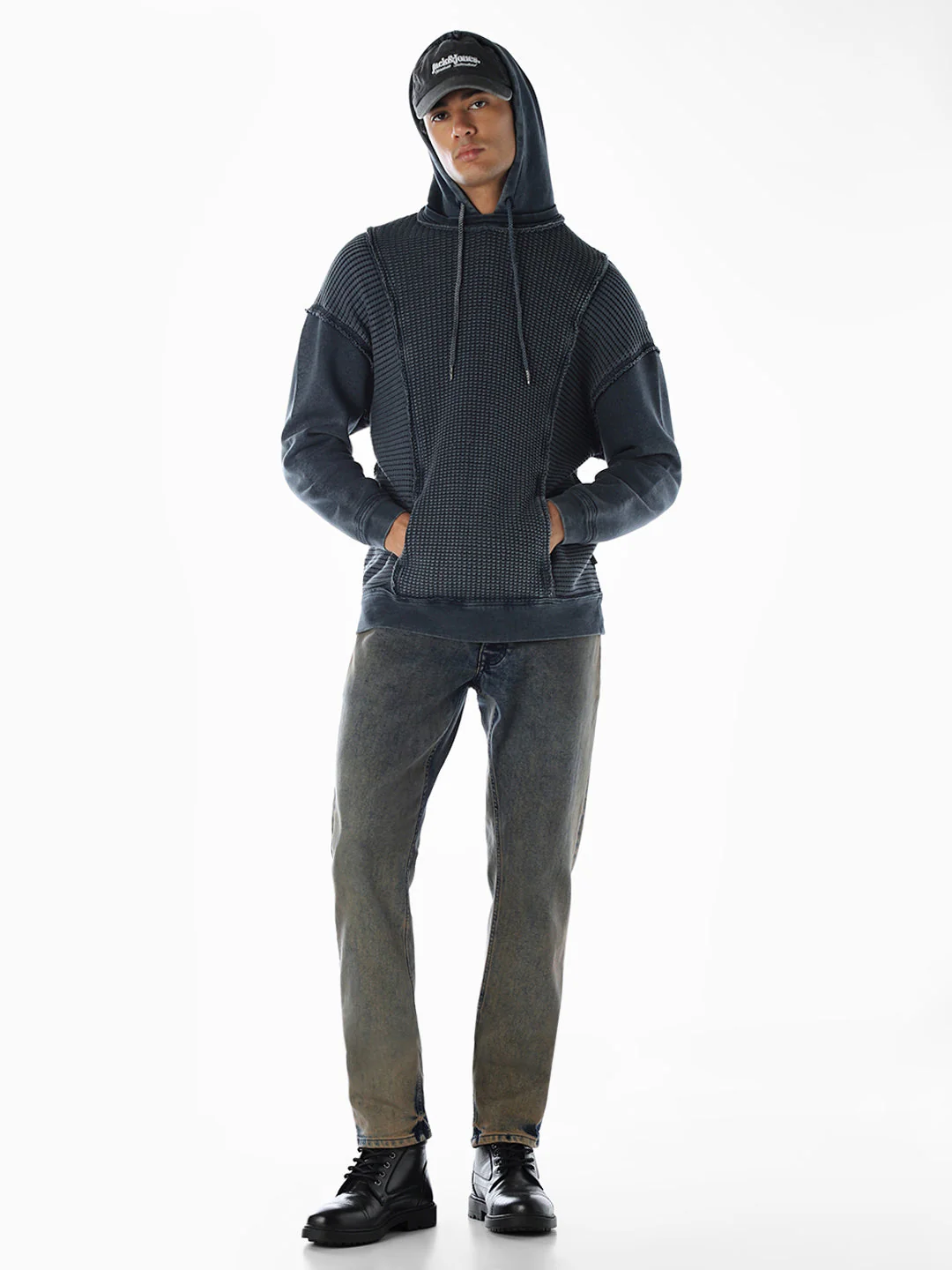 Cut & Sew Hooded Sweatshirt - Image 6