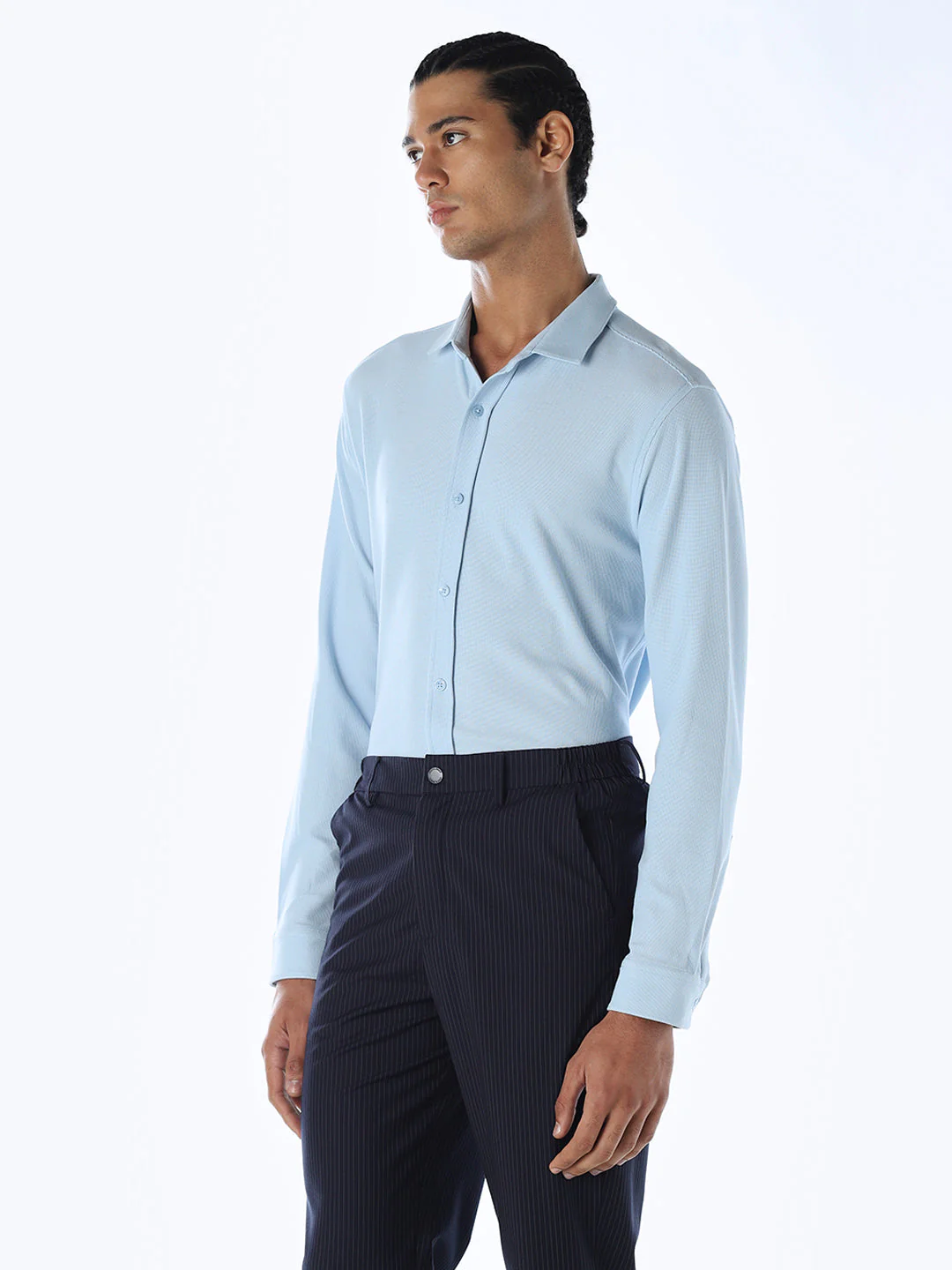 Knitted Slim Fit Shirt - Image 3