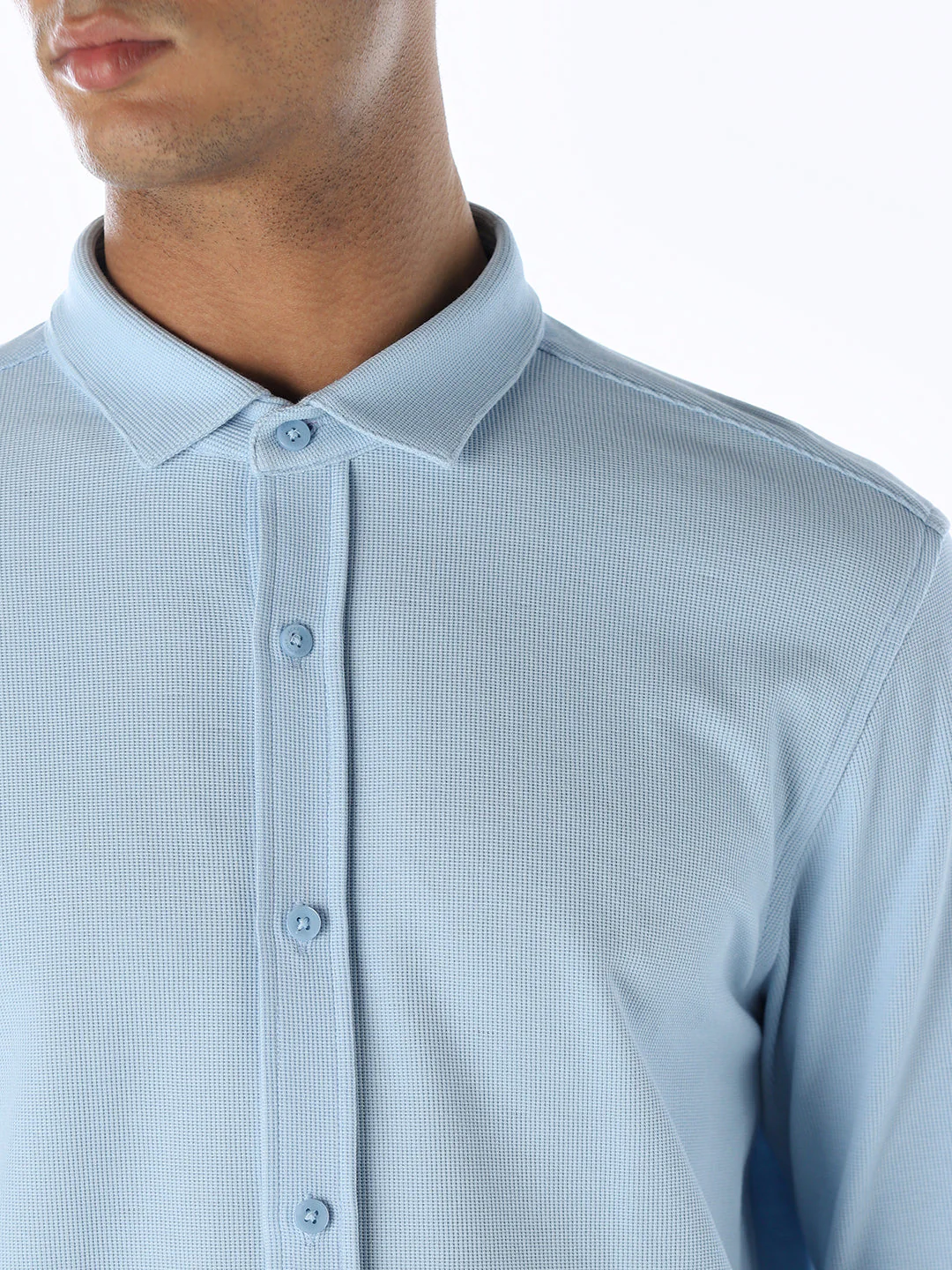 Knitted Slim Fit Shirt - Image 5