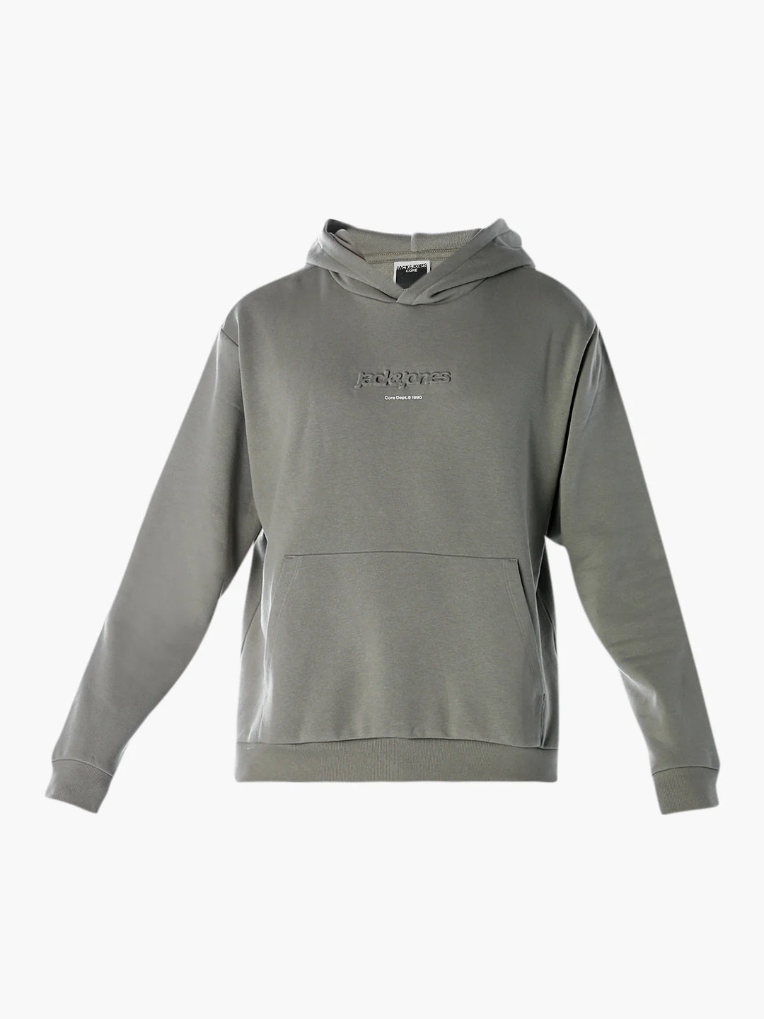 Embossed Text Hoodie - Green - Image 7