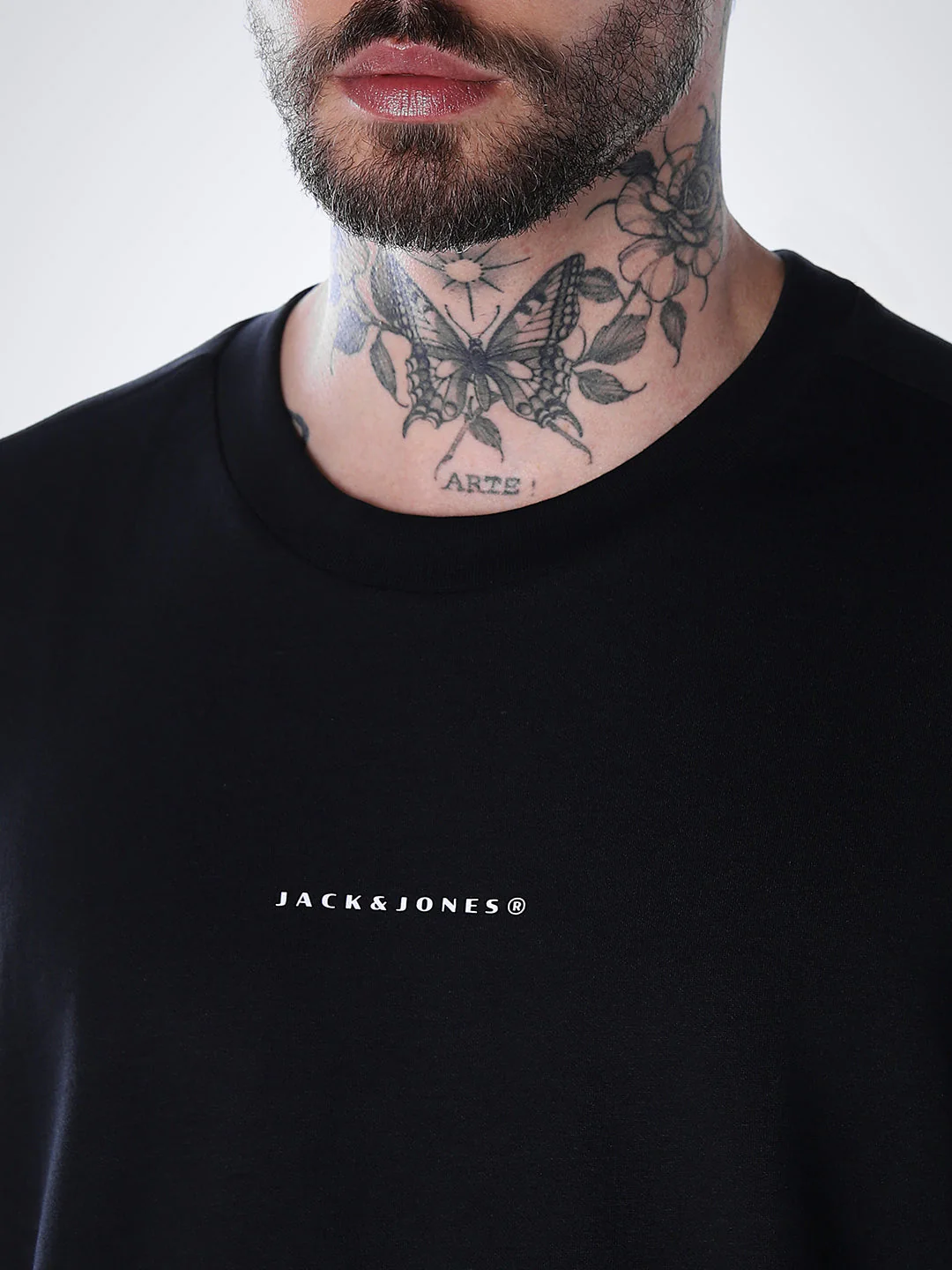 Back Print Oversized T-shirt - Black - Image 5