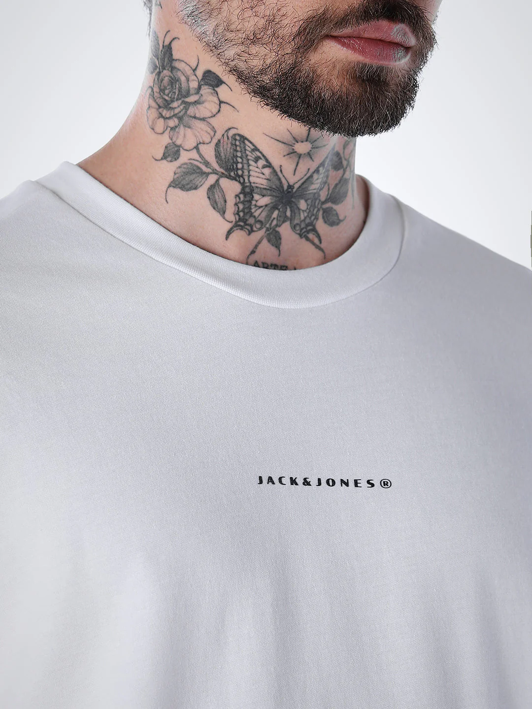 Back Print Oversized T-shirt - White - Image 5