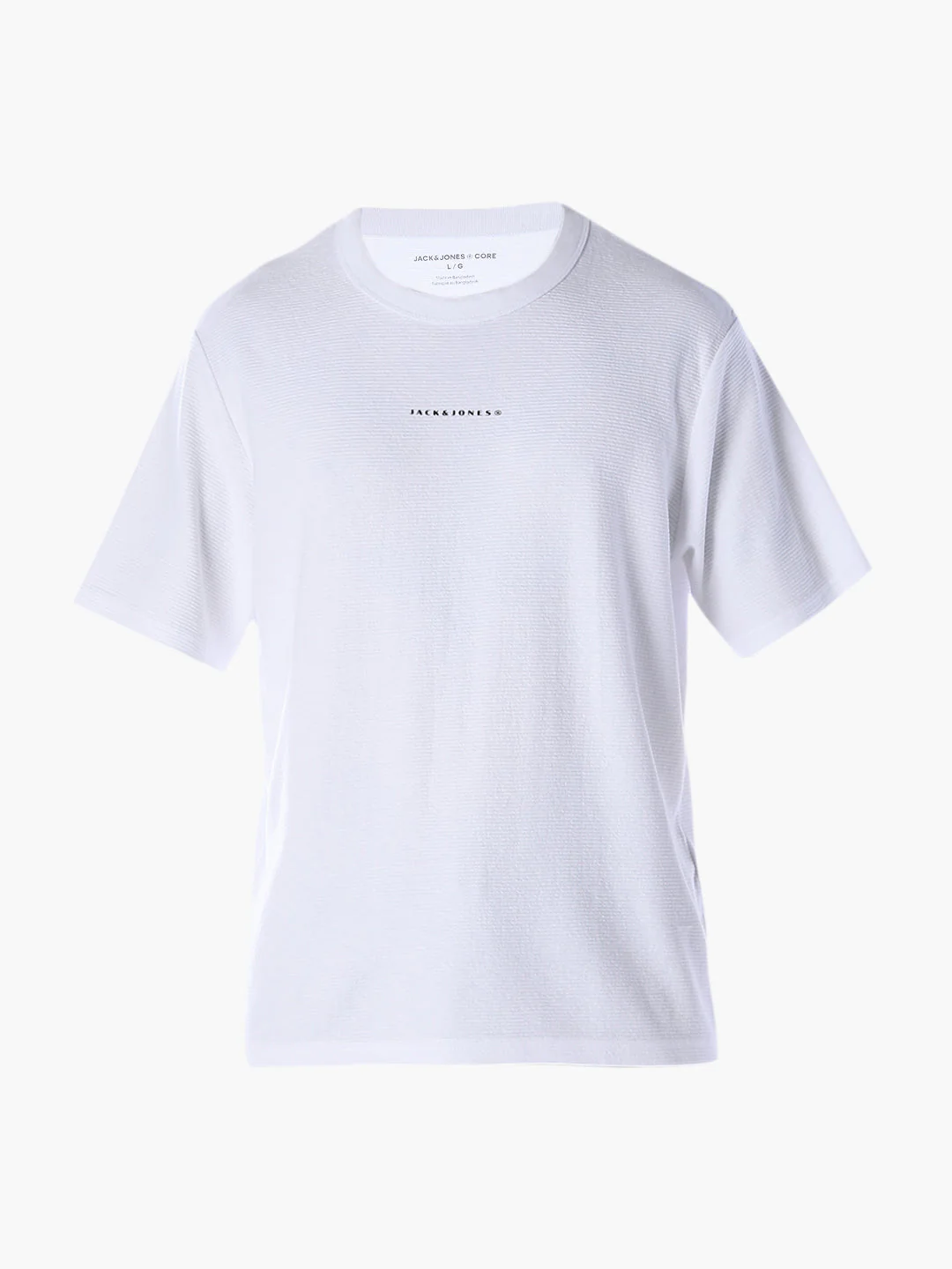 Structured Crew Neck Oversized T-shirt - White - Image 7