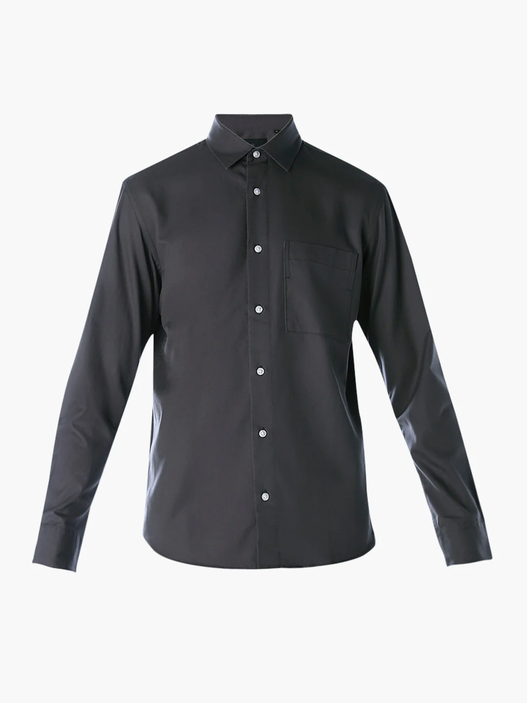Lyocell Slim Fit Shirt - Grey - Image 7