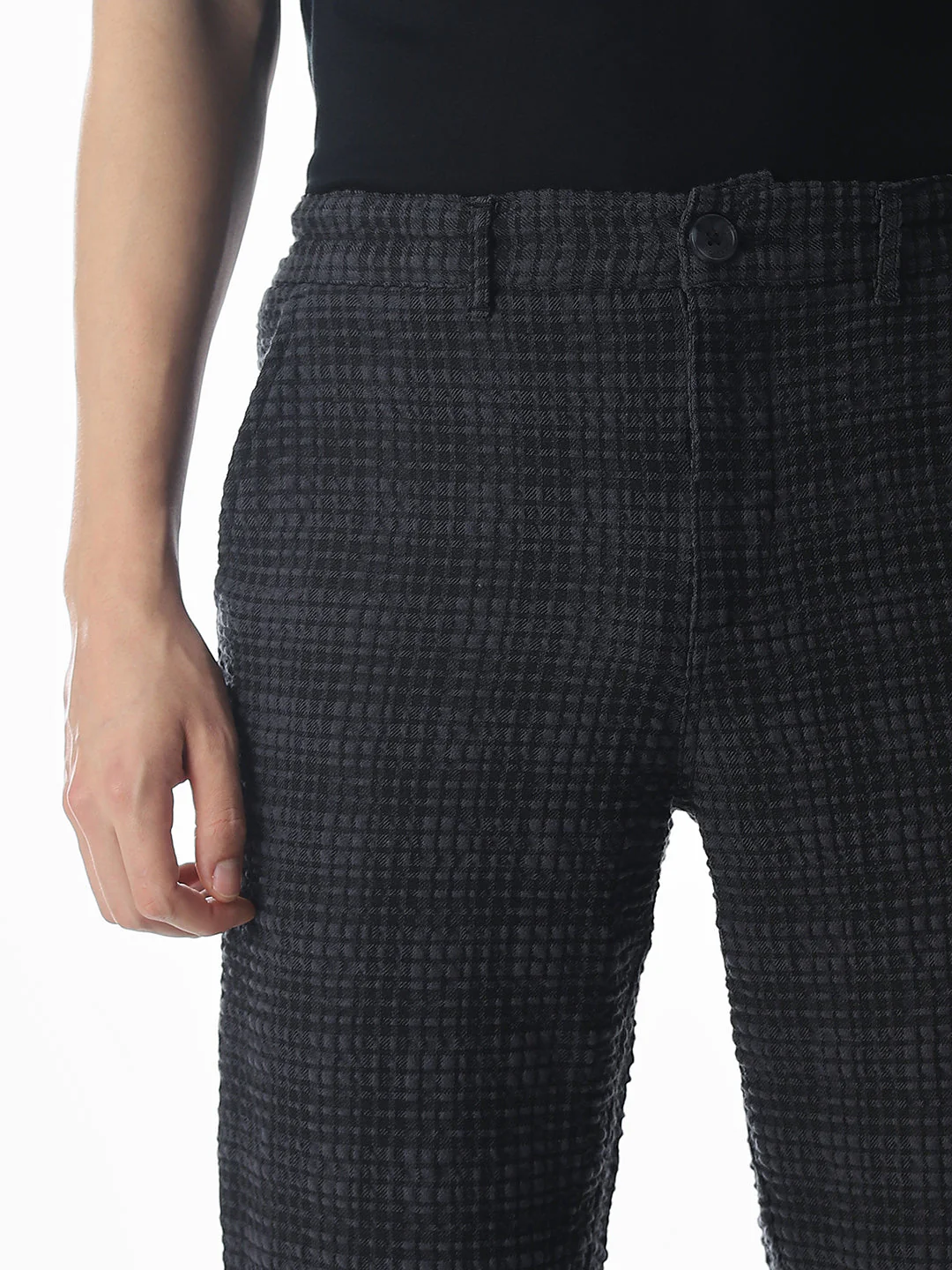 Printed 4 Pocket Slim Fit Pants - Image 4