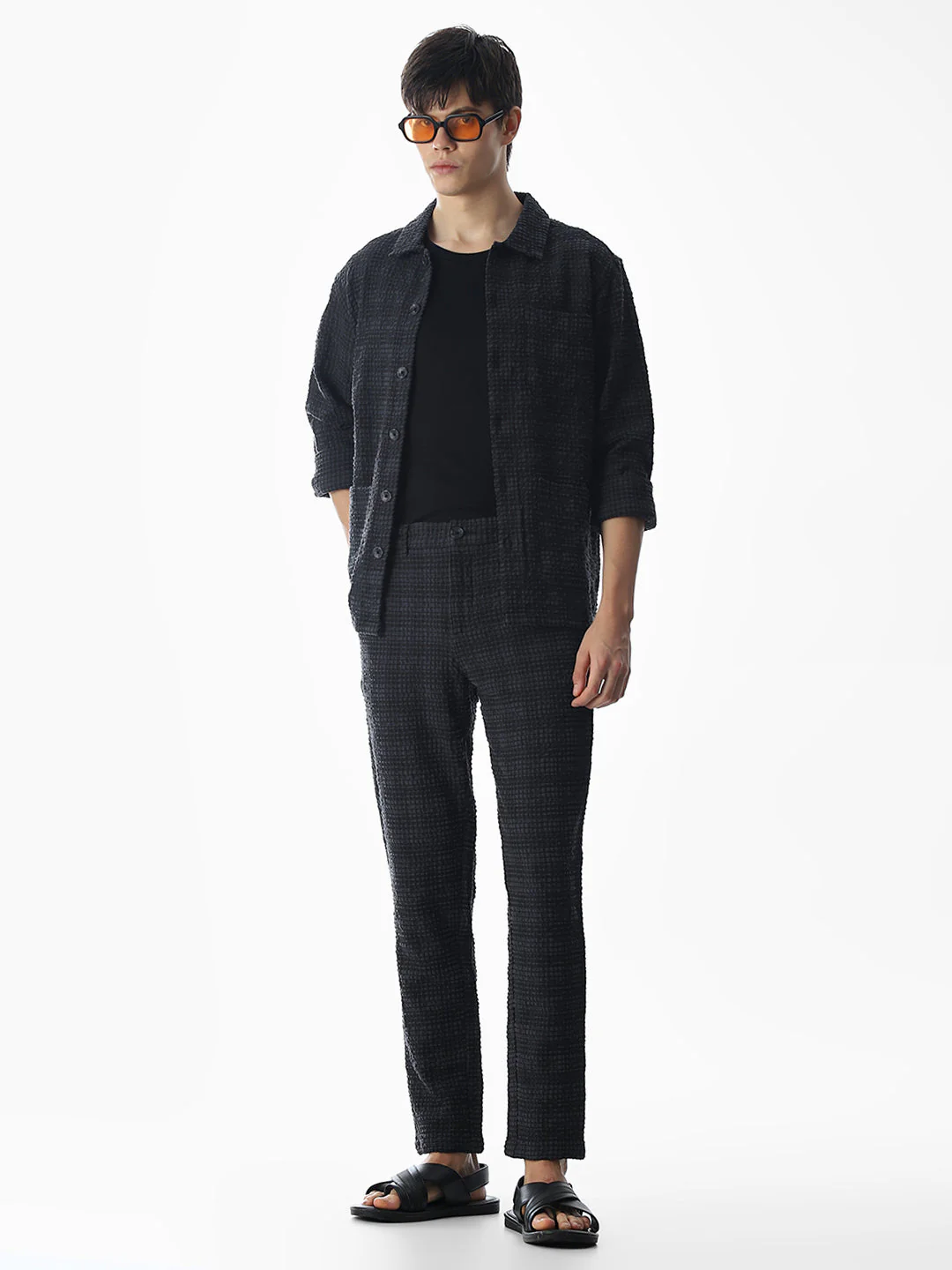 Printed 4 Pocket Slim Fit Pants - Image 6