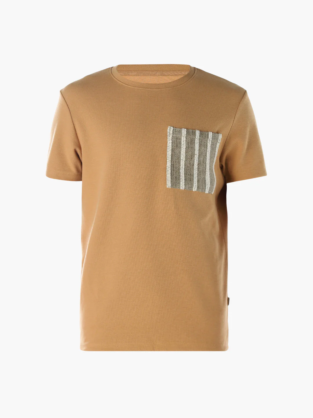 Embroidered Pocket Crew Neck T-shirt - Image 7