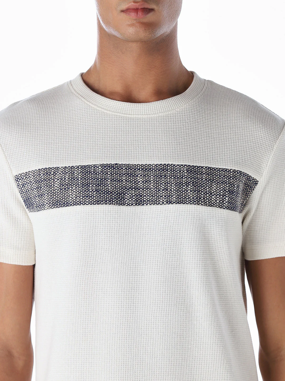 White Embroidered Cotton T-shirt - Image 5
