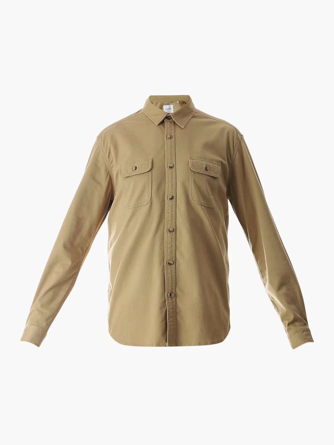 Brown Cotton Regular Fit Shirt - Image 7