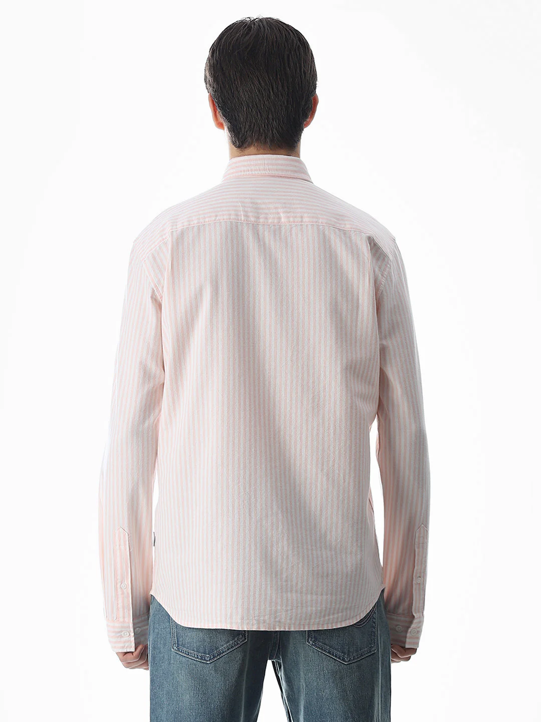 Pink Striped Cotton Shirt - Image 9