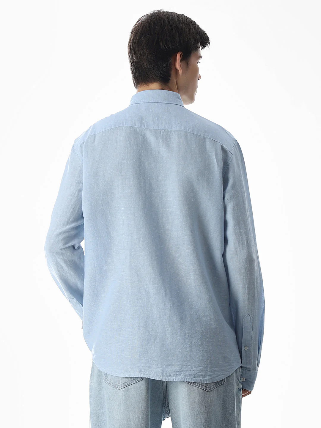Blue Regular Fit Shirt - Image 4