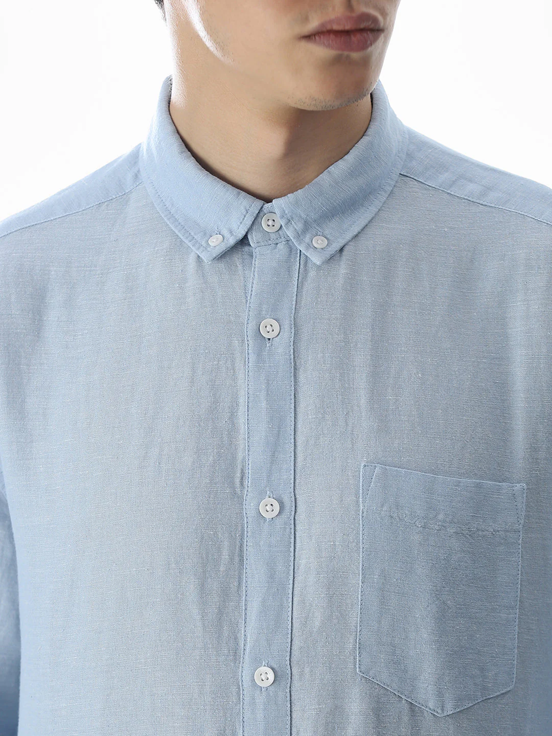 Blue Regular Fit Shirt - Image 5
