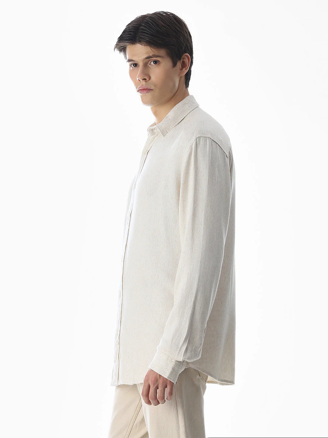 Beige Full Sleeves Shirt - Image 3