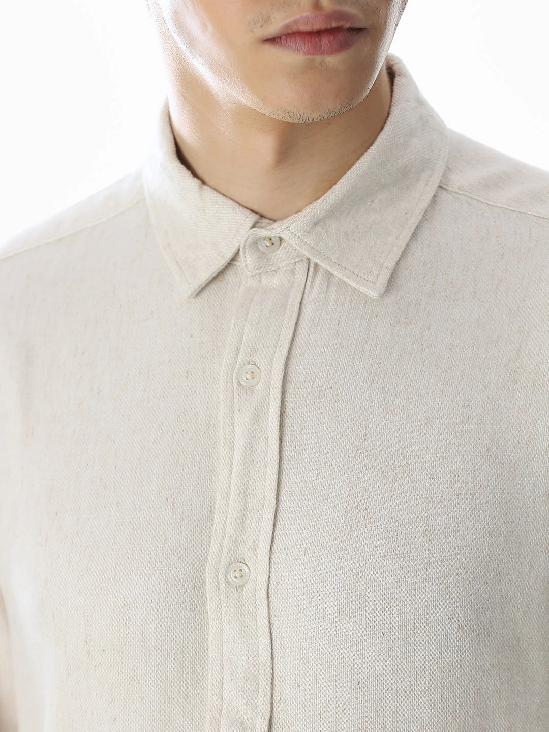 Beige Full Sleeves Shirt - Image 5